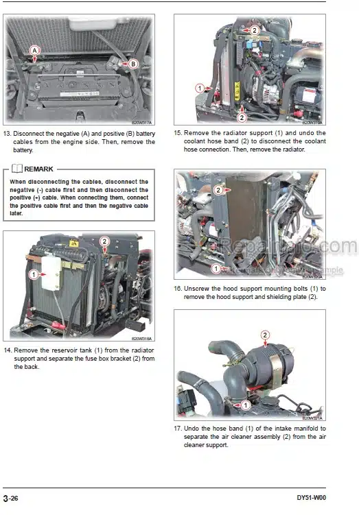 Photo 14 - Kioti Daedong CS2410 CS2610 Workshop Manual Tractor DY51-W00