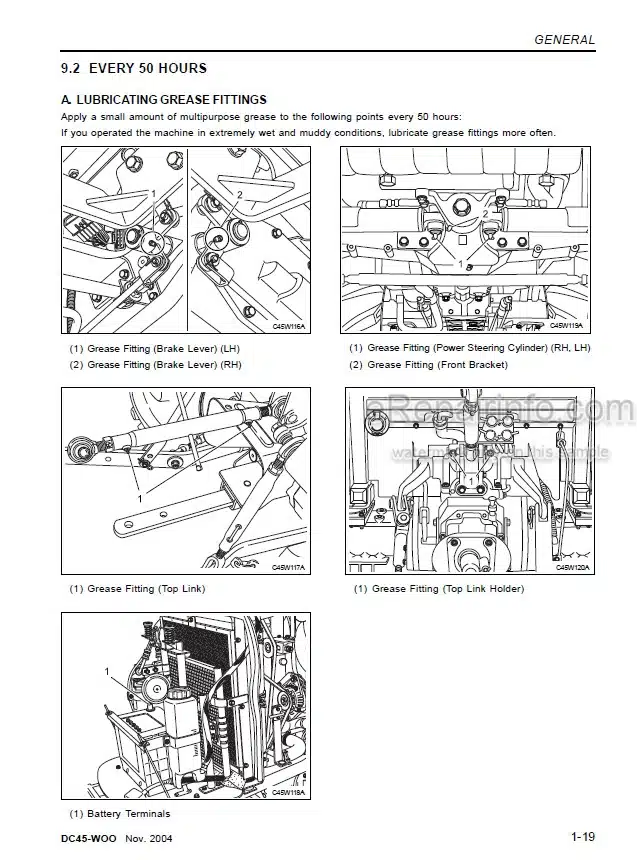 Photo 11 - Kioti Daedong DK45S DK451 Workshop Manual Tractor DC45-W00