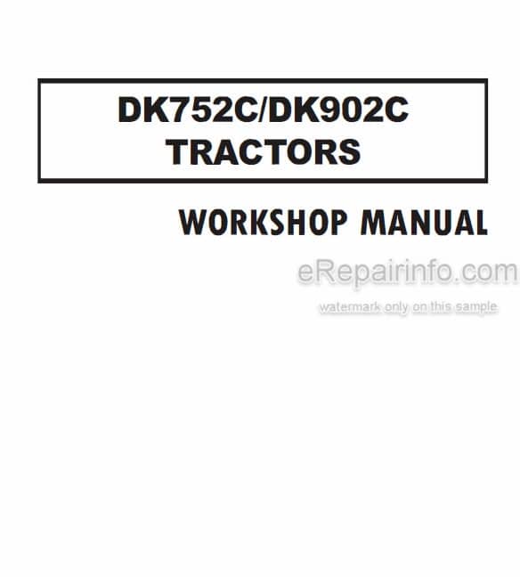 Photo 5 - Kioti Daedong DK752C DK902C Workshop Manual Tractor DS42-W00