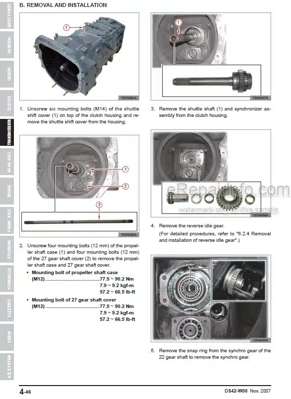 Photo 11 - Kioti Daedong DK752C DK902C Workshop Manual Tractor DS42-W00