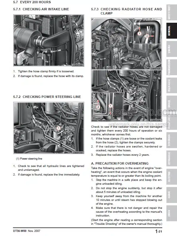 Photo 9 - Kioti Daedong FX751 Workshop Manual Tractor DT56-W00