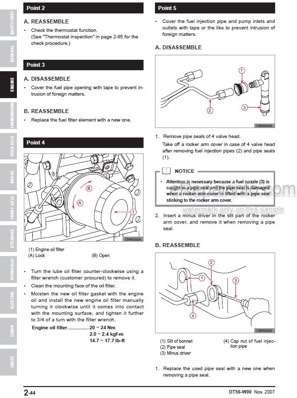 Photo 6 - Kioti Daedong FX751 Workshop Manual Tractor DT56-W00