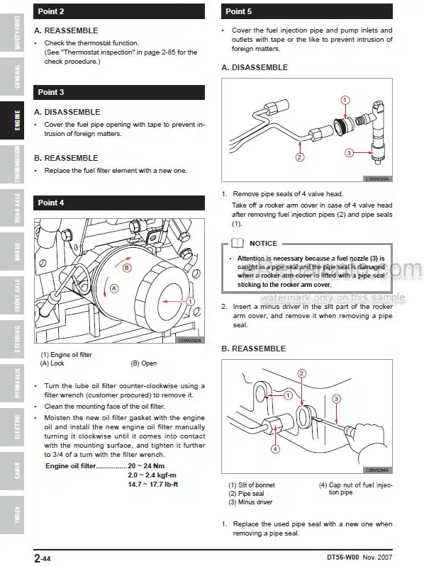 Photo 6 - Kioti Daedong FX751 Workshop Manual Tractor DT56-W00