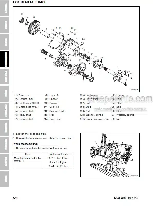 Photo 6 - Kioti Daedong LK30 Workshop Manual Tractor SS41-W00