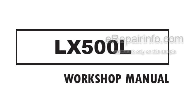 Photo 4 - Kioti Daedong LX500L Workshop Manual Tractor SS76-W00