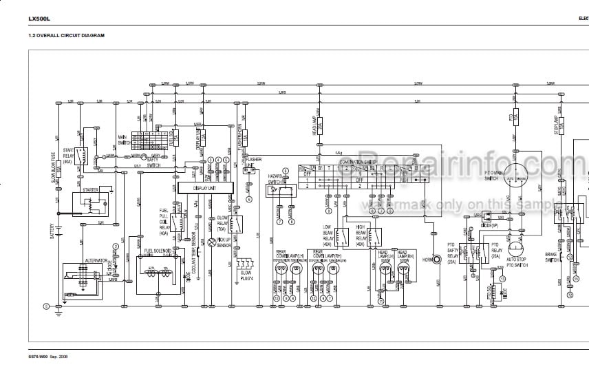 Photo 5 - Kioti Daedong LX500L Workshop Manual Tractor SS76-W00