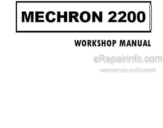 Photo 6 - Kioti Daedong Mechron 2200 Workshop Manual Utility Vehicle SUUV-W00