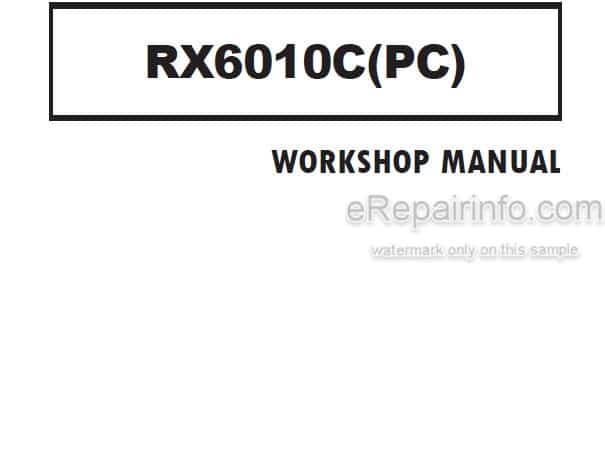 Photo 5 - Kioti Daedong RX6010C RX6010PC Workshop Manual Tractor DH80-W00