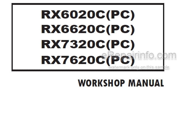 Photo 4 - Kioti Daedong RX6020C RX6020PC RX6620C RX6620PC RX7320C RX7620C RX7320PC RX7620PC Workshop Manual Tractor DU90-W00