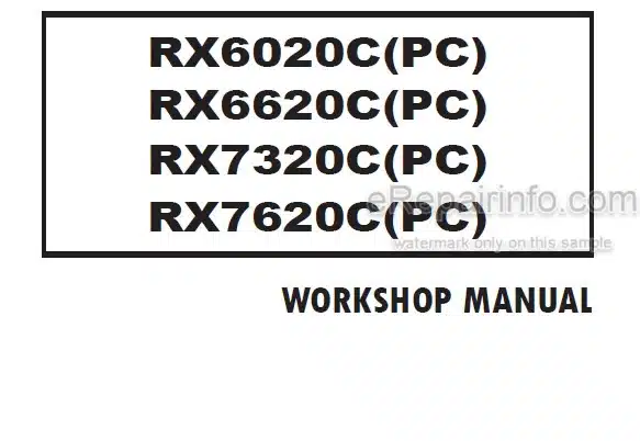 Photo 4 - Kioti Daedong RX6020C RX6020PC RX6620C RX6620PC RX7320C RX7620C RX7320PC RX7620PC Workshop Manual Tractor DU90-W00