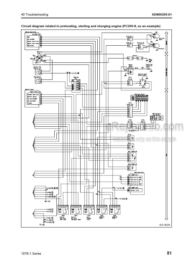 Photo 5 - Komatsu 107E-1 Series Shop Manual Engine SEN00161-12