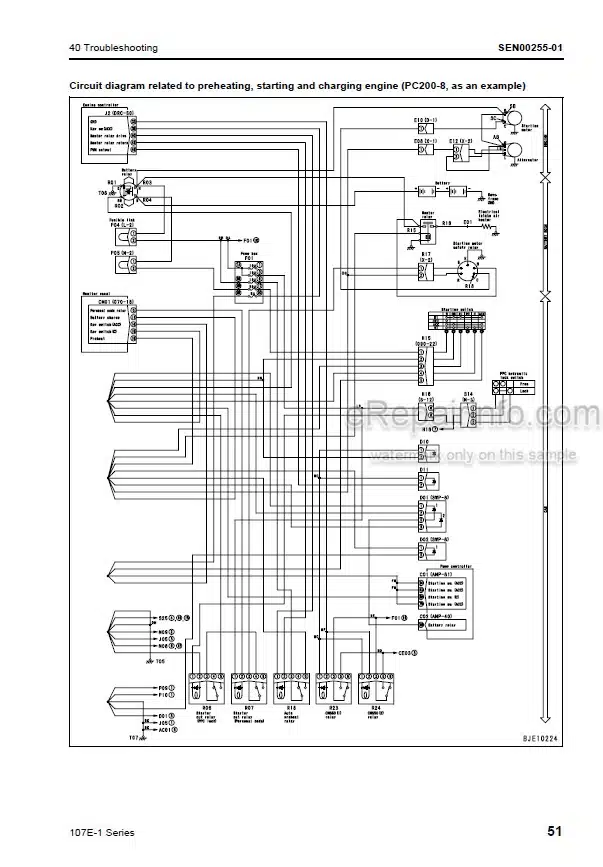 Photo 5 - Komatsu 107E-1 Series Shop Manual Engine SEN00161-12