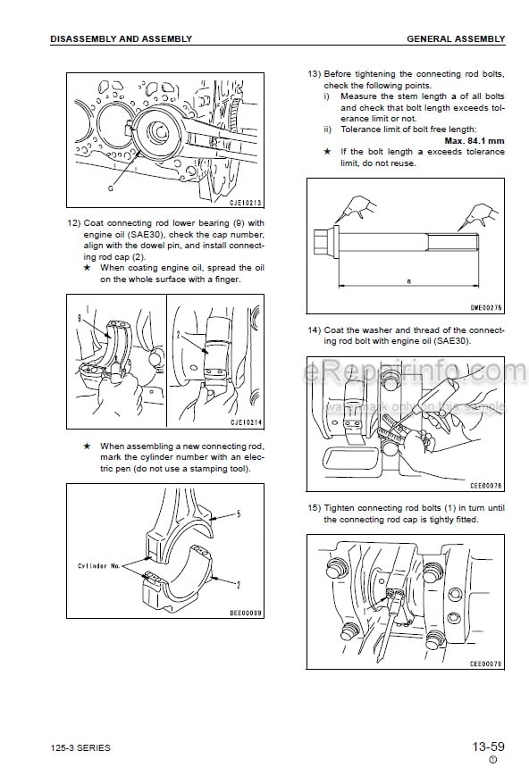 Photo 5 - Komatsu 125-3 Series Shop Manual Diesel Engine SEBM024207