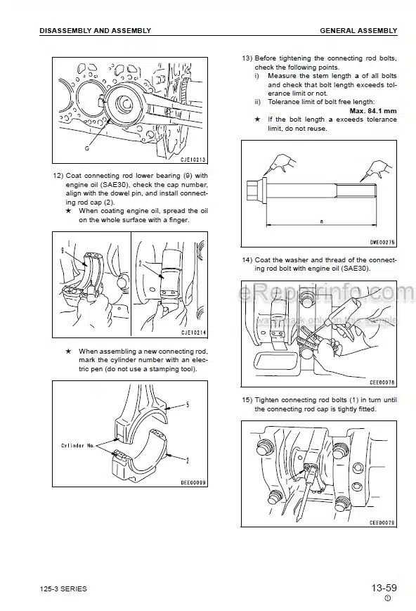 Photo 5 - Komatsu 125-3 Series Shop Manual Diesel Engine SEBM024207