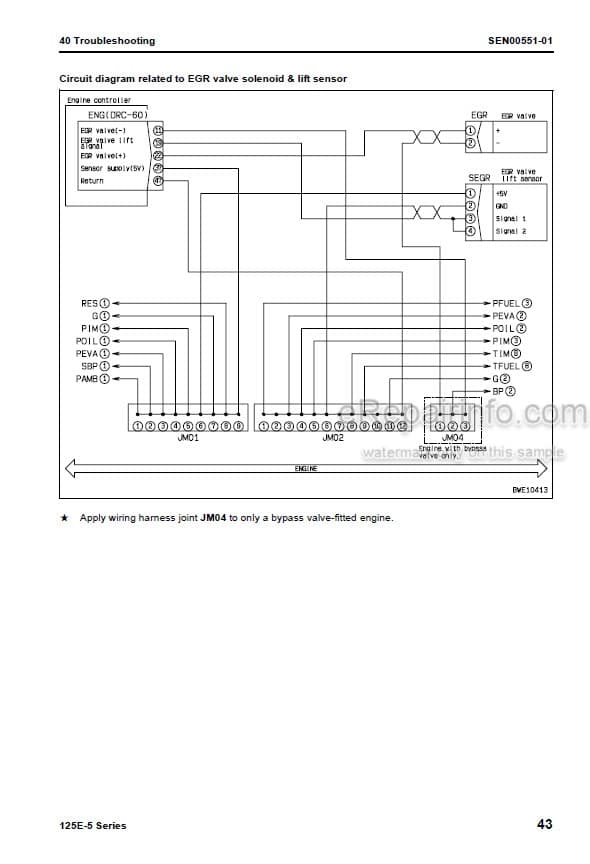 Photo 6 - Komatsu 125E-5 Series Shop Manual Engine SEN00177-09
