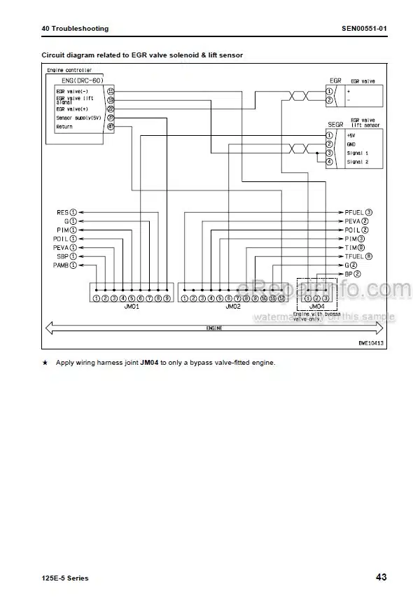 Photo 6 - Komatsu 125E-5 Series Shop Manual Engine SEN00177-09