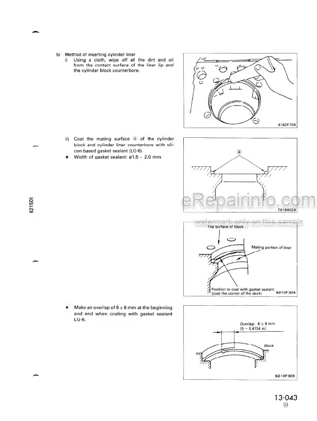 Photo 13 - Komatsu 12V140-1 Series Shop Manual Diesel Engine SEBE62105114