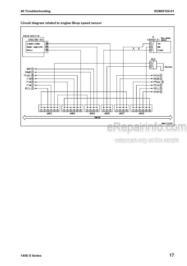 Photo 5 - Komatsu 140E-5 Series Shop Manual Engine SEN00074-03