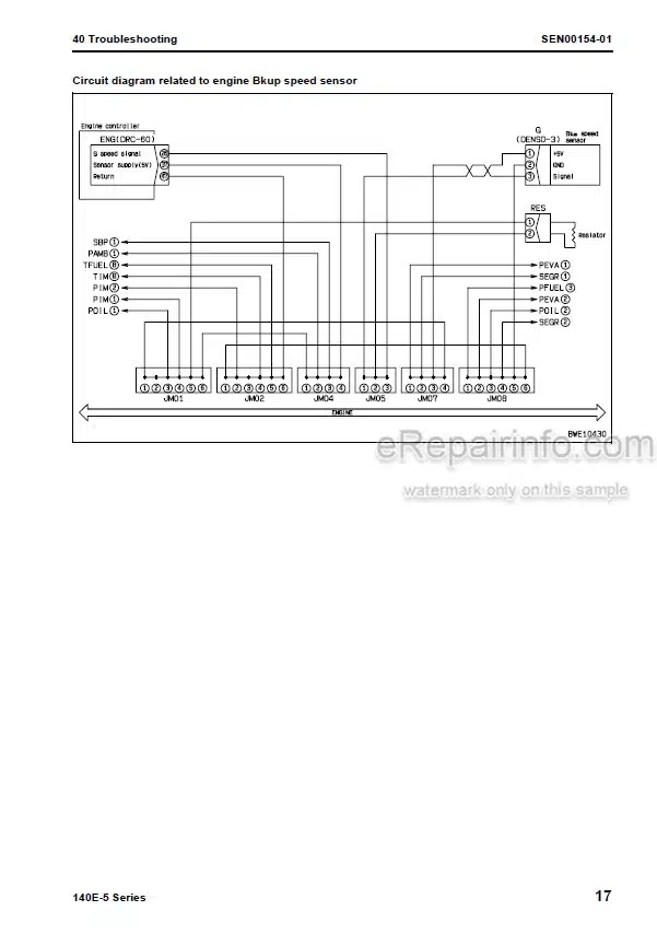 Photo 5 - Komatsu 140E-5 Series Shop Manual Engine SEN00074-03