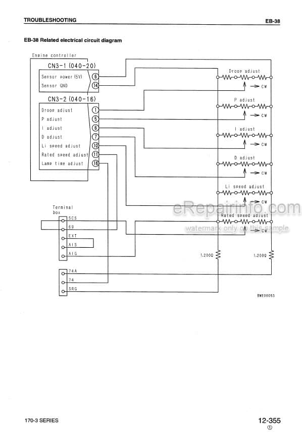 Photo 4 - Komatsu 170-3 Series Shop Manual Diesel Engine SEBM023407