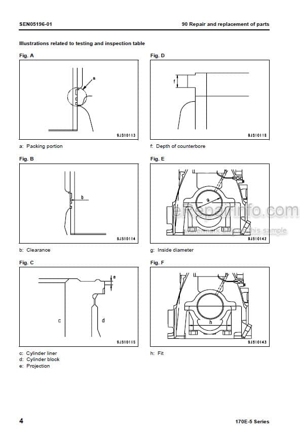 Photo 6 - Komatsu 170E-5 Series Shop Manual Engine SEN00190-11