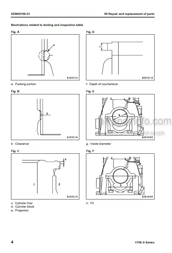 Photo 6 - Komatsu 170E-5 Series Shop Manual Engine SEN00190-11