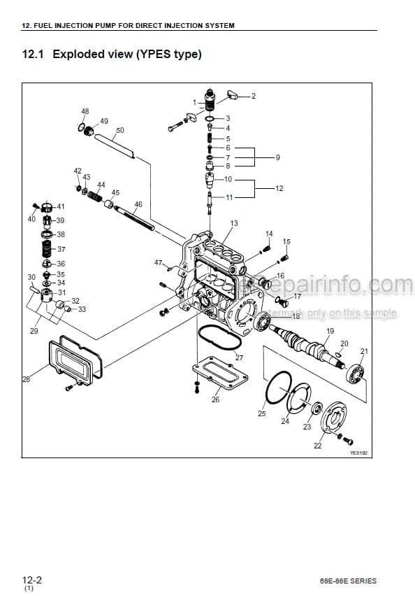 Photo 3 - Komatsu 68E 88E Series Shop Manual Diesel Engine SEBM011501