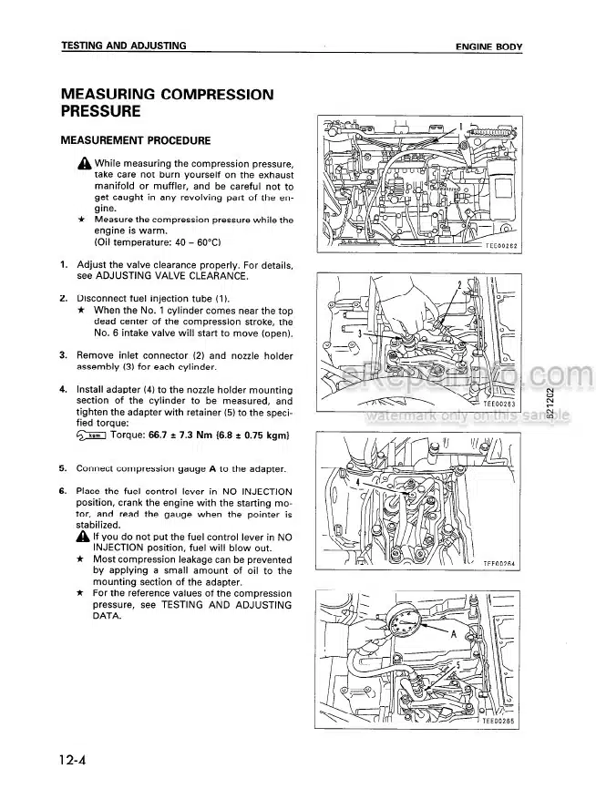 Photo 14 - Komatsu 6D140-2 Series Shop Manual Diesel Engine SEBM008608