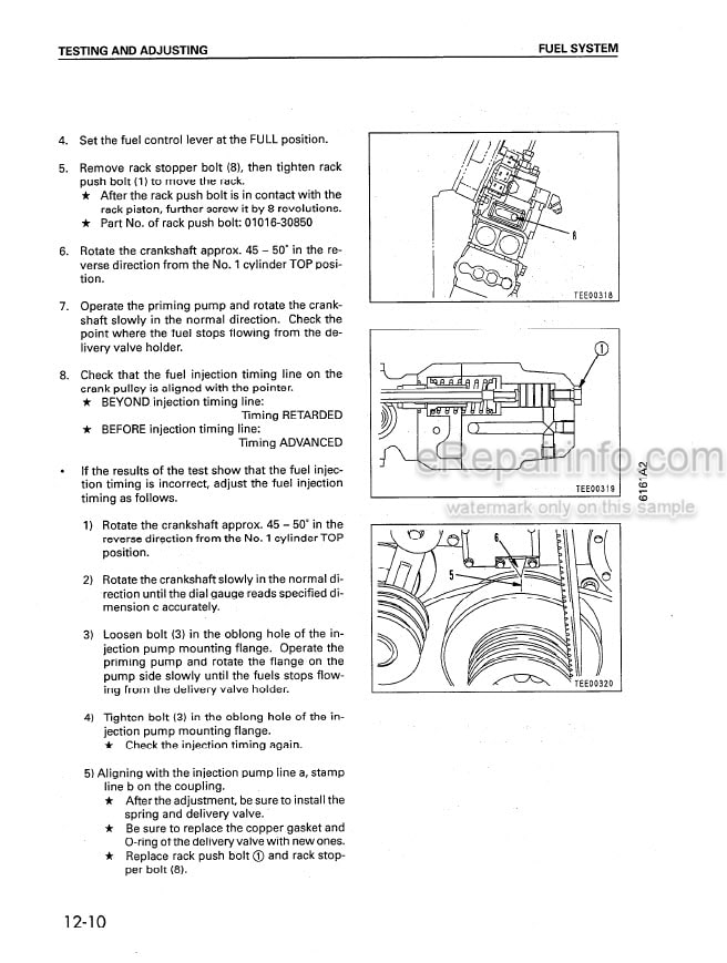 Photo 8 - Komatsu 6D170-2 Series Shop Manual Diesel Engine SEBM008106