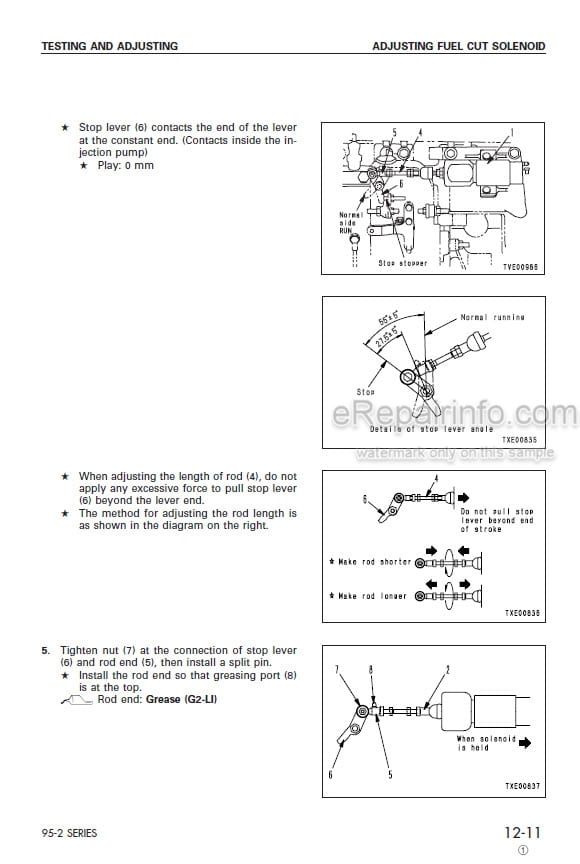 Photo 5 - Komatsu 95-2 Series Shop Manual Diesel Engine SEBM018803