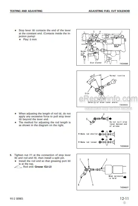 Photo 5 - Komatsu 95-2 Series Shop Manual Diesel Engine SEBM018803