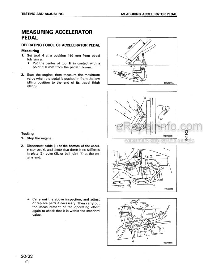 Photo 8 - Komatsu Avance WA50-3 Shop Manual Wheel Loader SEBM017803