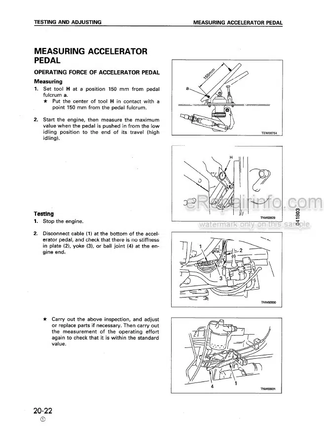 Photo 6 - Komatsu Avance WA250-3 Shop Manual Wheel Loader SEBM005908