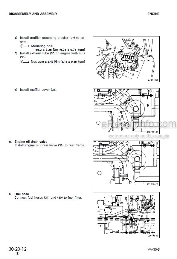 Photo 7 - Komatsu 6D140-1 Series Shop Manual Diesel Engine SEBE62120110
