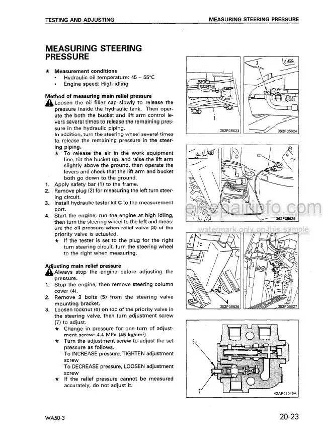 Photo 7 - Komatsu Avance WA250-3 Shop Manual Wheel Loader SEBM005908