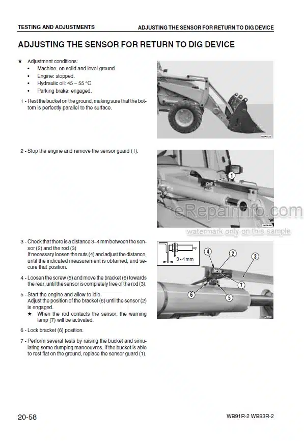 Photo 1 - Komatsu Avance WB91R-2 WB93R-2 Shop Manual Backhoe Loader WEBM000404