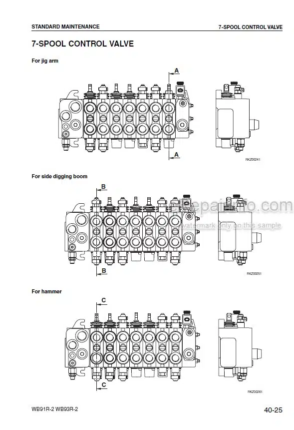 Photo 6 - Komatsu Avance WB91R-2 WB93R-2 Shop Manual Backhoe Loader WEBM000404