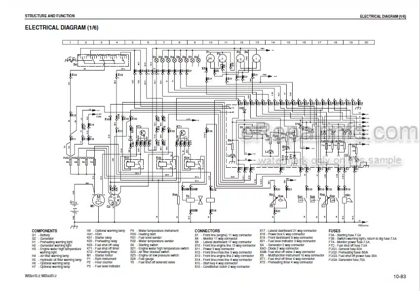 Photo 5 - Komatsu Avance WB91R-2 WB93R-2 Shop Manual Backhoe Loader WEBM000404