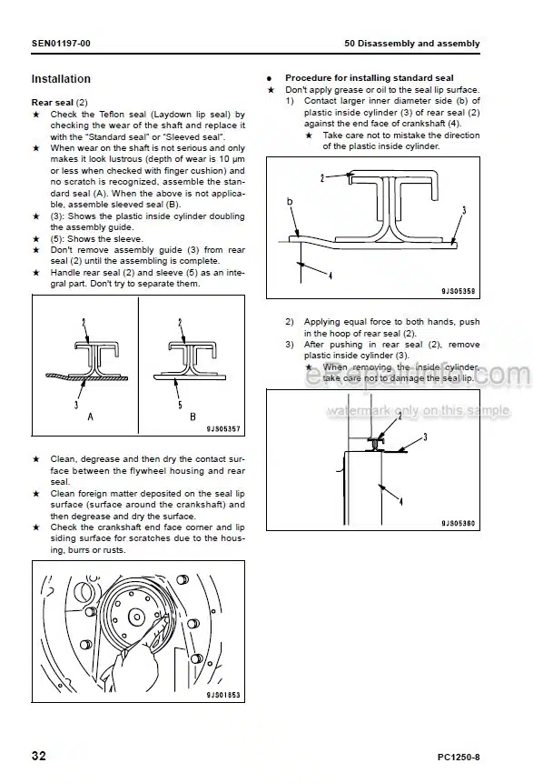 Photo 3 - Komatsu Galeo PC1250-8 PC1250SP-8 PC1250LC-8 Shop Manual Excavator SEN00889-02