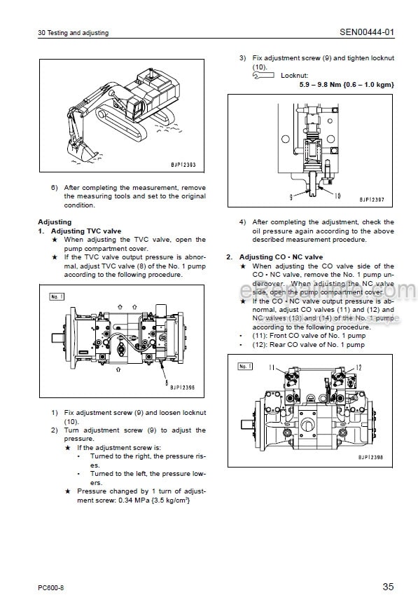 Photo 3 - Komatsu Galeo PC600-8 PC600LC-8 Shop Manual Excavator SEN00128-04
