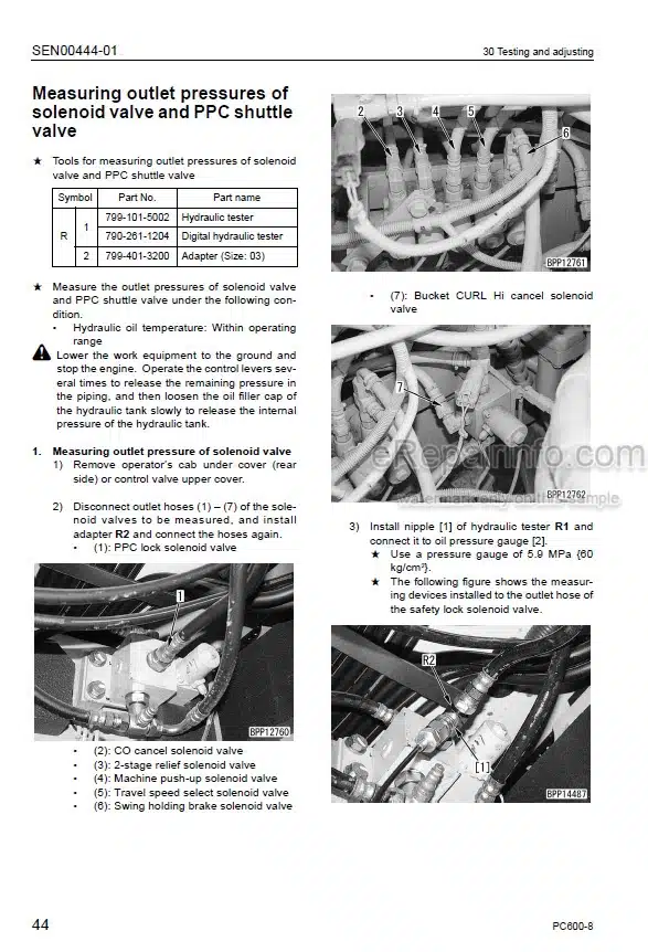 Photo 8 - Komatsu Galeo PC400-7E0 PC400LC-7E0 PC450-7E0 PC450LC-7E0 Shop Manual Excavator SEN00344-03