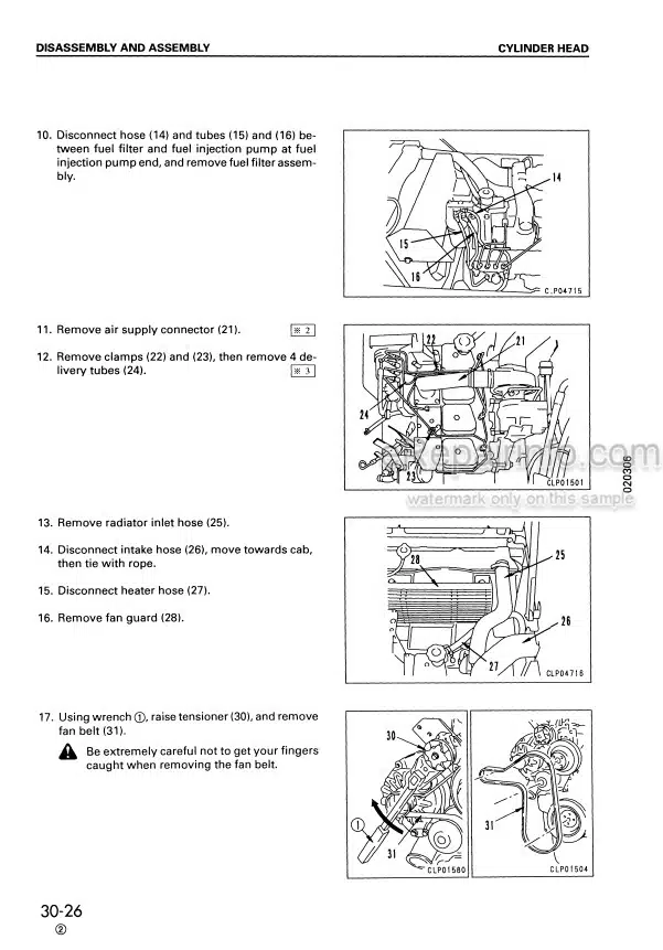 Photo 9 - Komatsu PC100-6 PC100L-6 PC120-6 PC120LC-6 PC130-6 Shop Manual Excavator SEBM010611