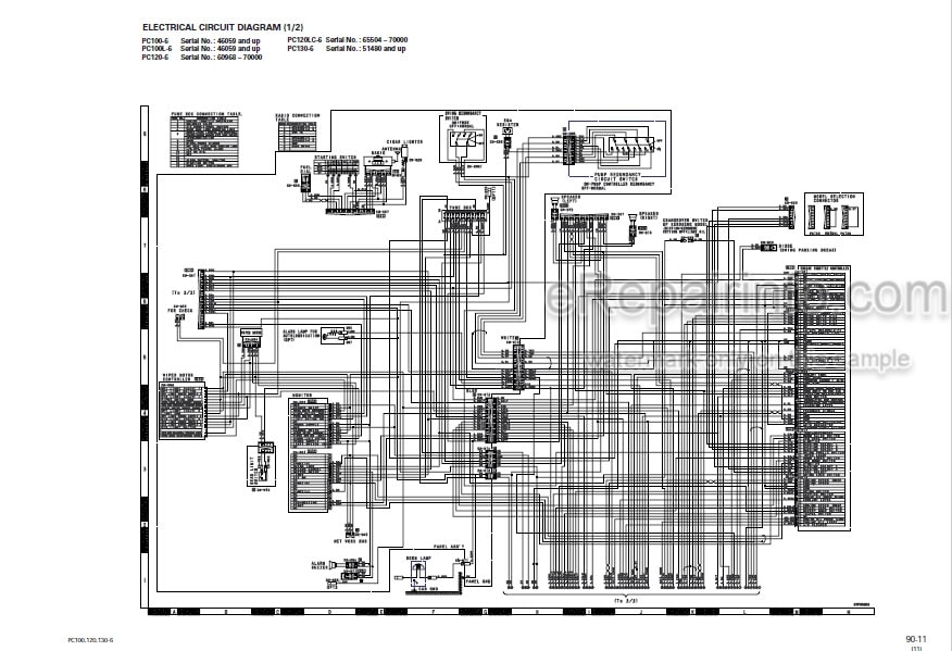 Photo 5 - Komatsu PC100-6 PC100L-6 PC120-6 PC120LC-6 PC130-6 Shop Manual Excavator SEBM010611