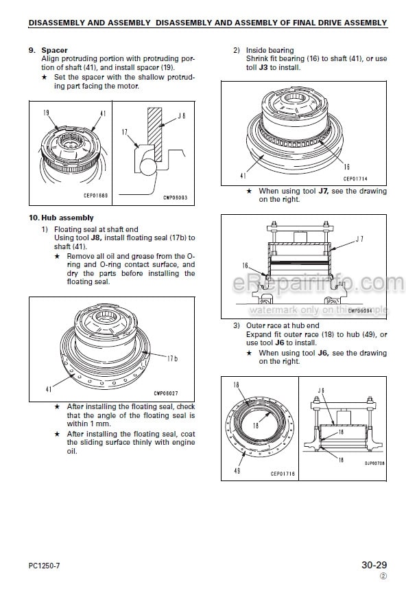 Photo 6 - Komatsu PC1250-7 PC1250SP-7 PC1250LC-7 Shop Manual Excavator SEBM027309