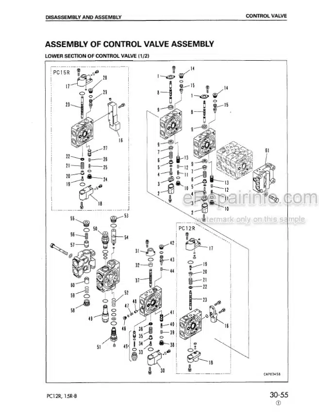 Photo 6 - Komatsu PC12R-8 PC15R-8 Shop Manual Excavator SEBM013103
