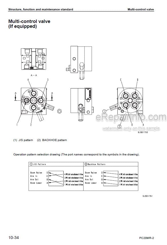 Photo 6 - Komatsu PC20MR-2 Shop Manual Excavator SEBM037001