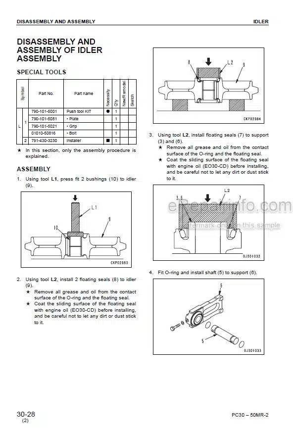 Photo 3 - Komatsu PC27MR-2 PC30MR-2 PC35MR-2 PC40MR-2 PC50MR-2 Shop Manual Excavator SEBM032408