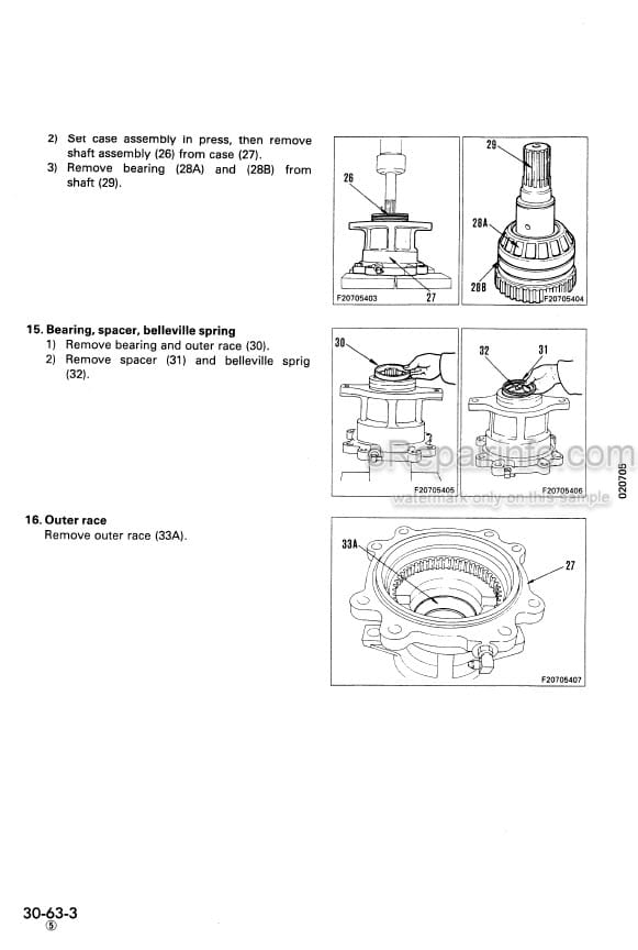 Photo 8 - Komatsu PC100-6 PC100L-6 PC120-6 PC120LC-6 PC130-6 Shop Manual Excavator SEBM010611
