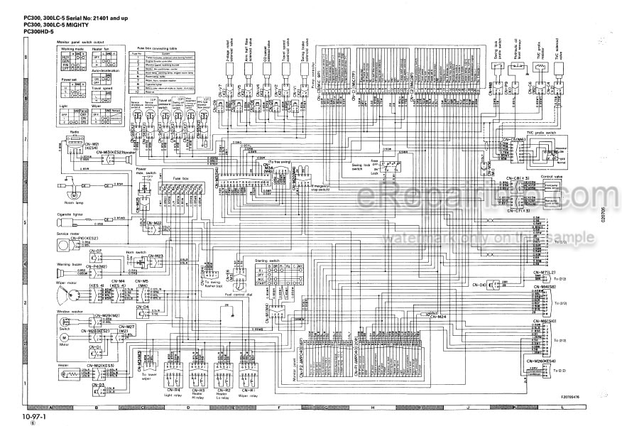 Photo 6 - Komatsu PC300 PC400 PC300-5 PC300-5 Mighty PC300LC-5 PC300LC-5 Mighty PC300HD-5 PC400-5 PC400-5 Mighty PC400LC-5 PC400LC-5 Mighty PC400HD-5 Shop Manual Excavator SEBM02070507
