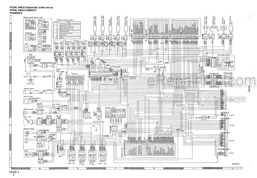 Photo 6 - Komatsu PC300 PC400 PC300-5 PC300-5 Mighty PC300LC-5 PC300LC-5 Mighty PC300HD-5 PC400-5 PC400-5 Mighty PC400LC-5 PC400LC-5 Mighty PC400HD-5 Shop Manual Excavator SEBM02070507
